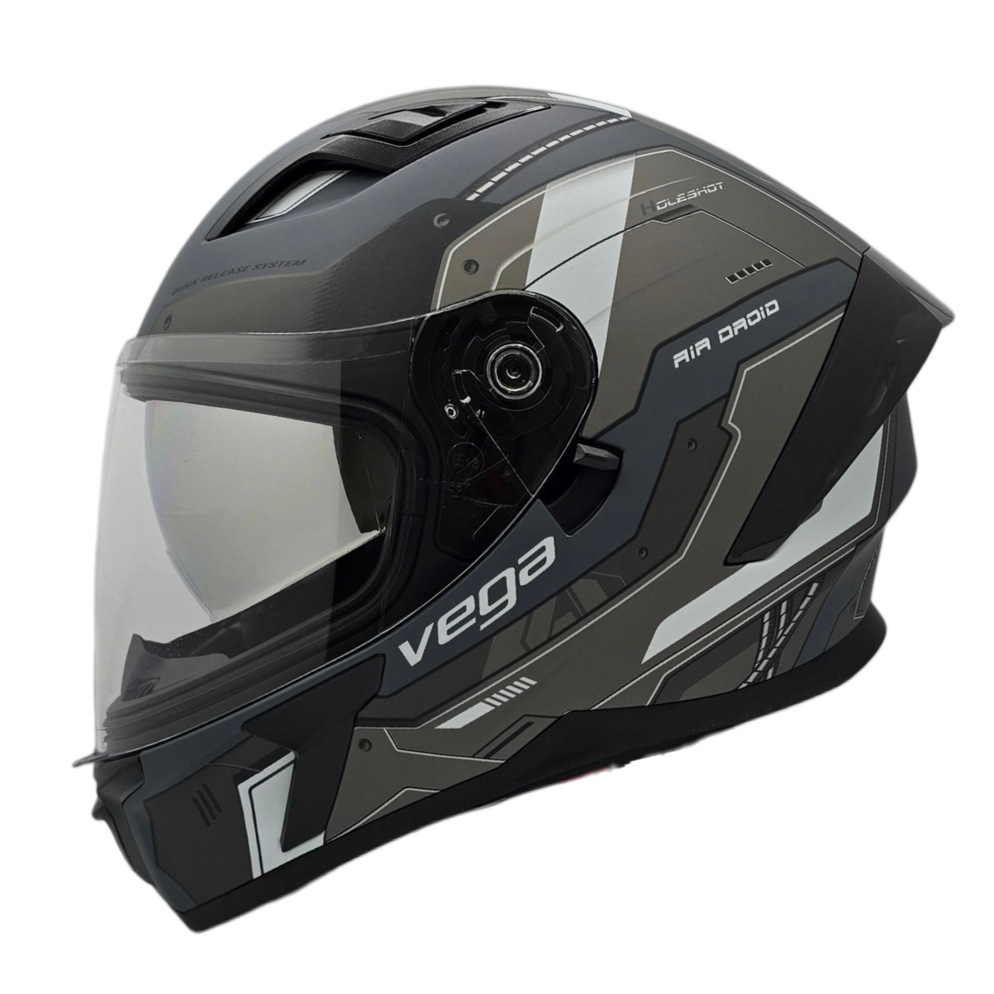 Helmet HOLESHOT Air Droid Black | VEGA Helmet – VEGA HELMET