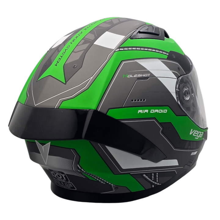 Casco HOLESHOT Air Droid Verde
