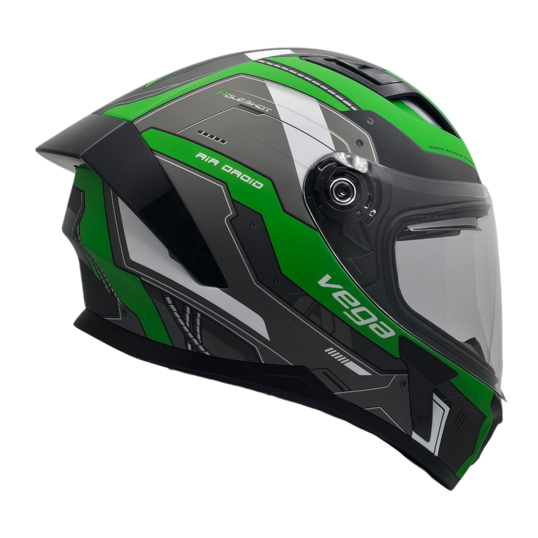 Casco HOLESHOT Air Droid Verde