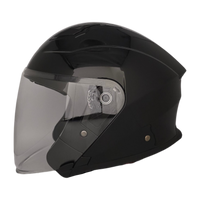 Casco abierto SUPERDOME negro brillante