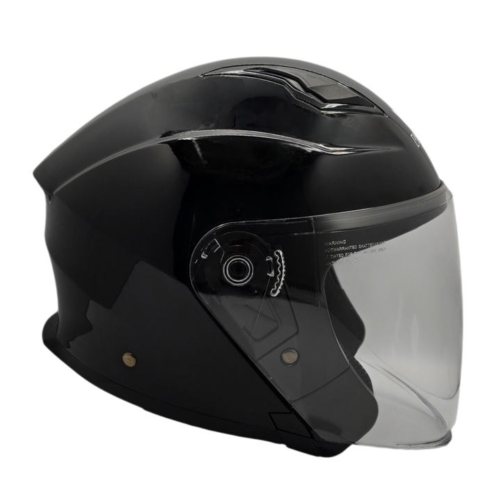 Casco abierto SUPERDOME negro brillante