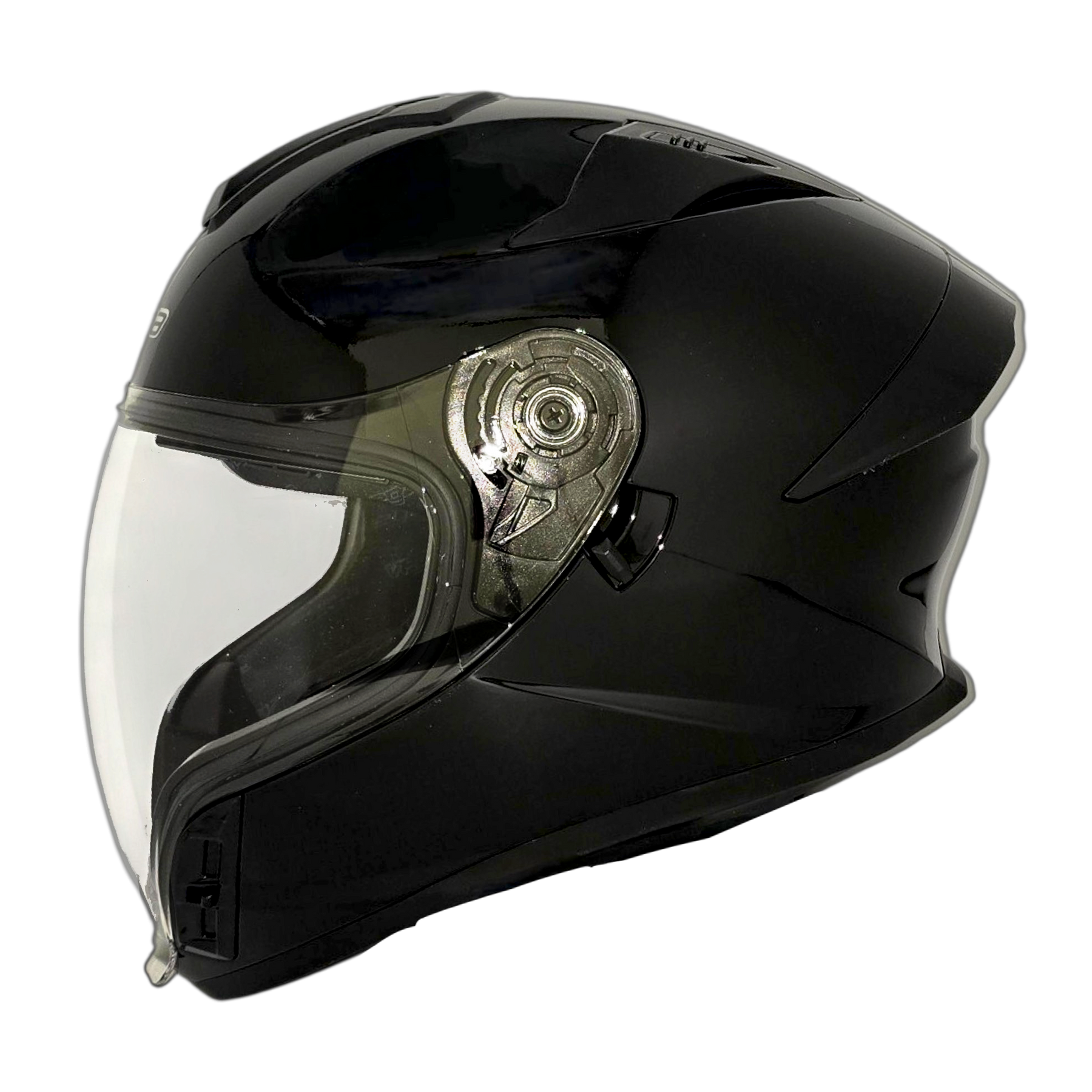bike helmet with clear visor Helmet AIR GPX Gloss Black