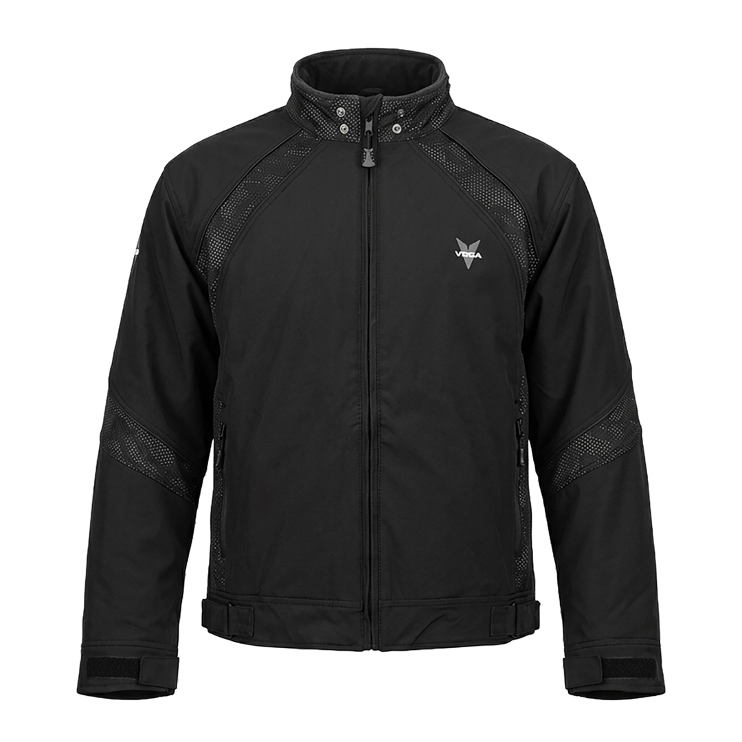 Chaqueta de motonieve negra