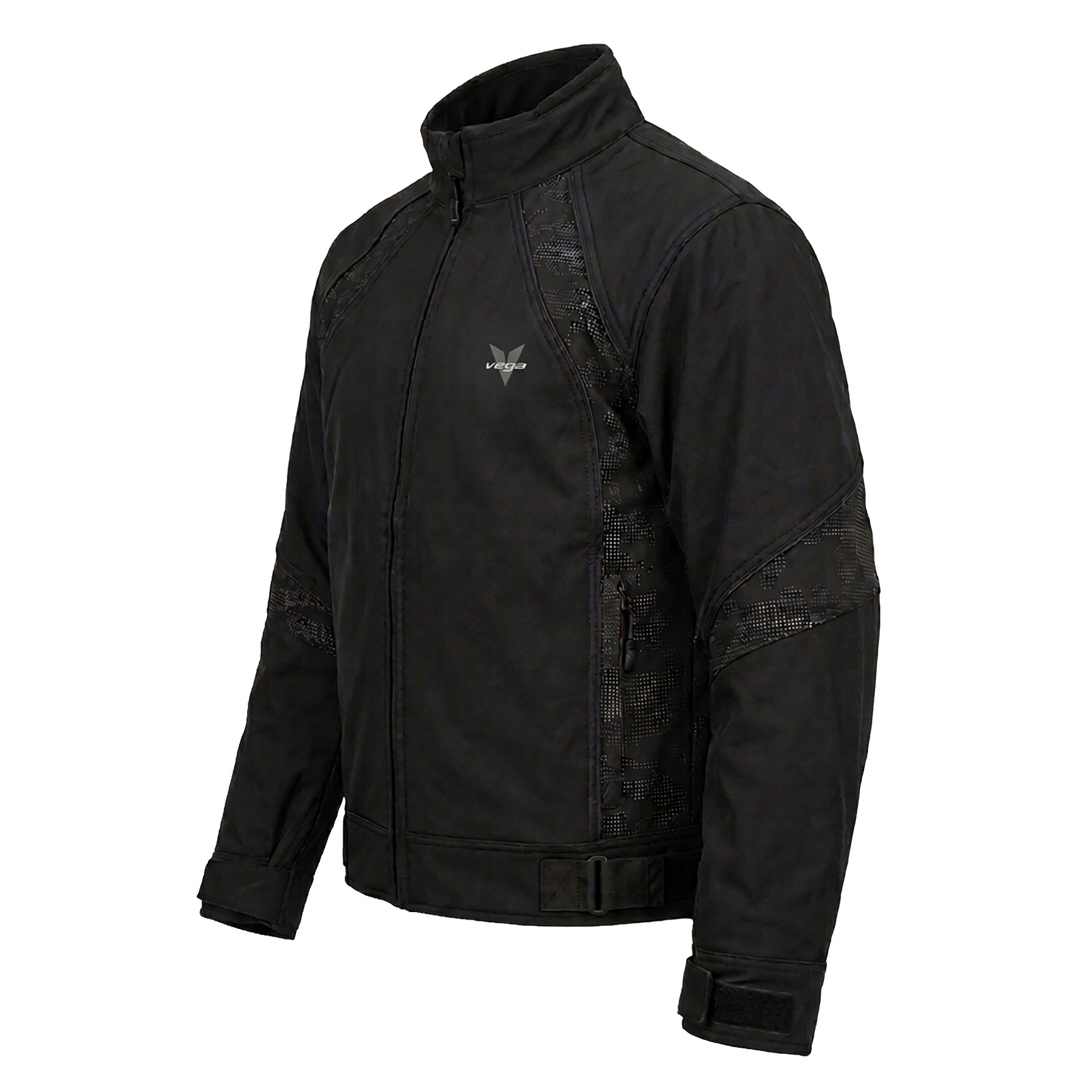 Chaqueta de motonieve negra