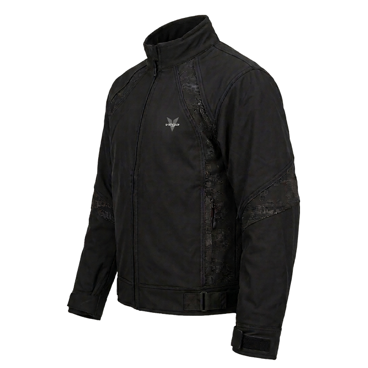 Chaqueta de motonieve negra