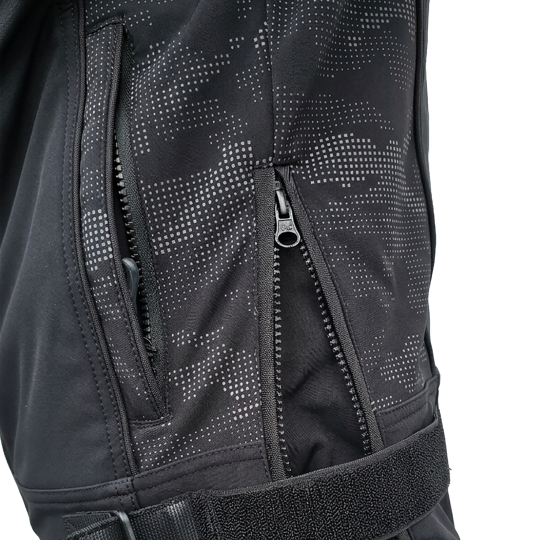 Chaqueta de motonieve negra