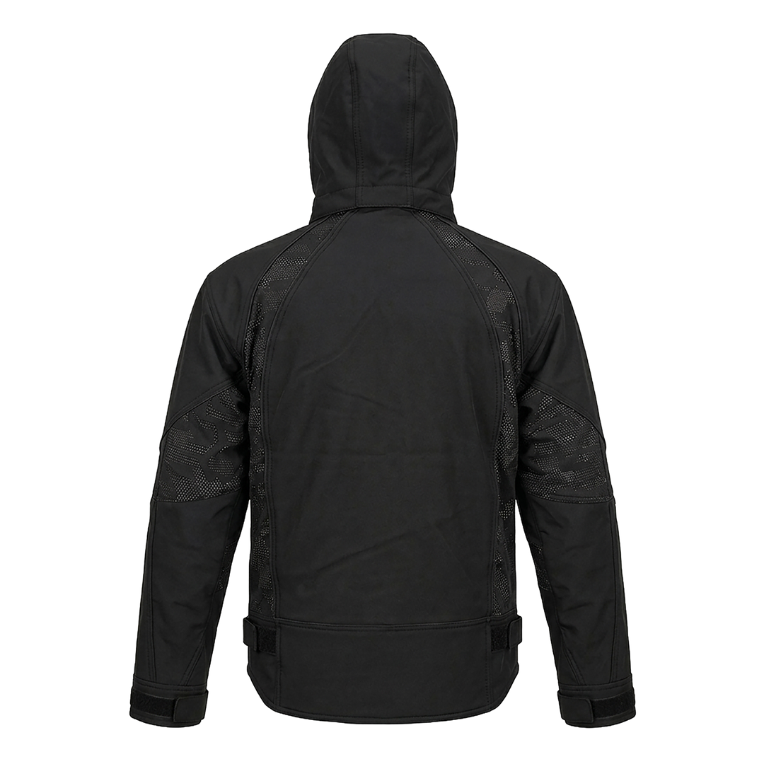 Chaqueta de motonieve negra