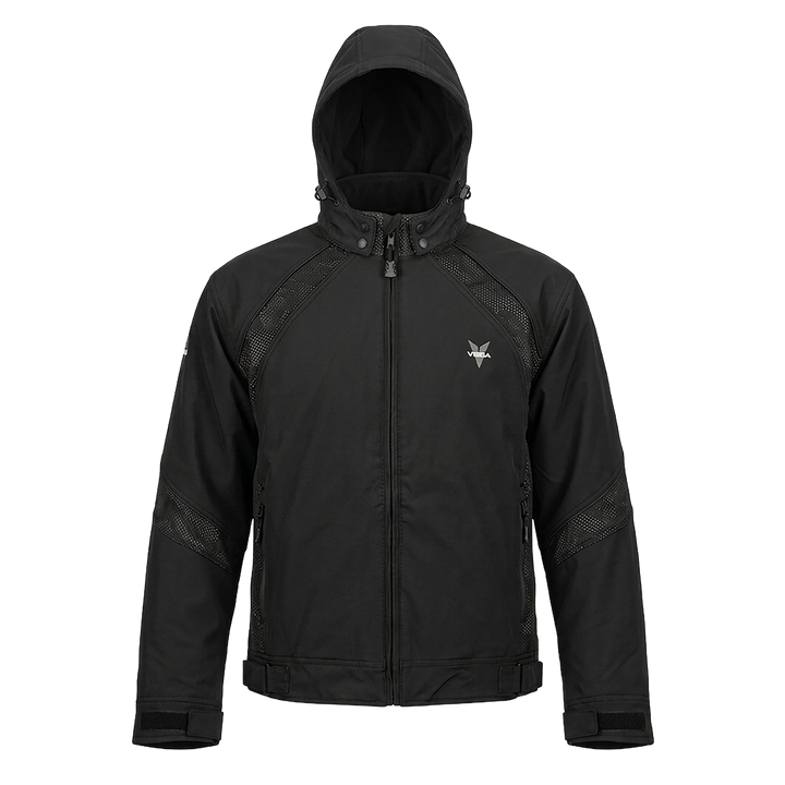 Chaqueta de motonieve negra