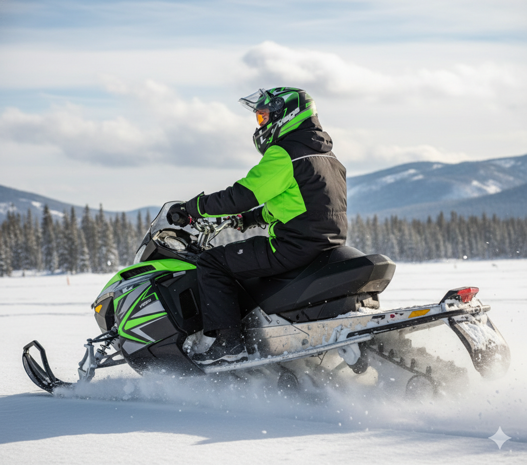 Helmet V-STAR ELECTRIC SNOWMOBILE Evolution Green