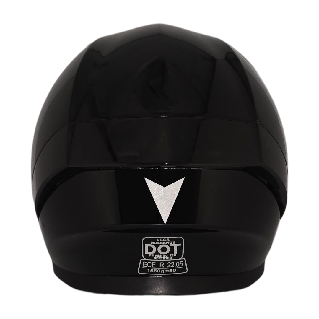 Casco HOLESHOT Negro Brillante