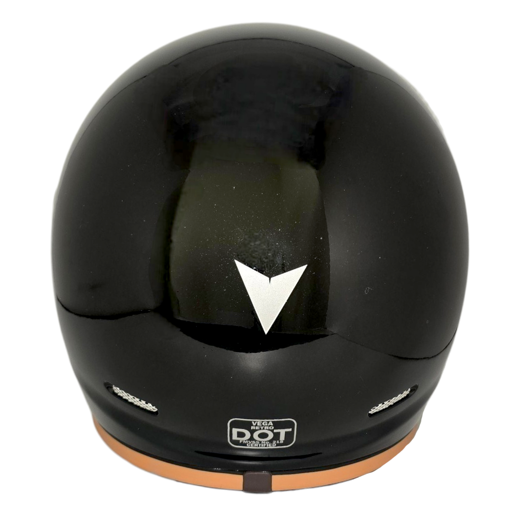black motorcycle helmet back TORC Baja - Matte A Rear-Entry Motorcycle Helmet That
