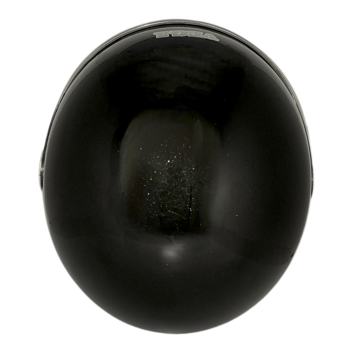 Casco RETRO Negro Metálico