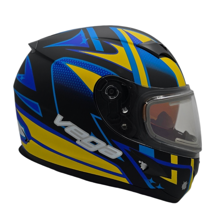 Helmet V-STAR ELECTRIC SNOWMOBILE Evolution Blue Yellow