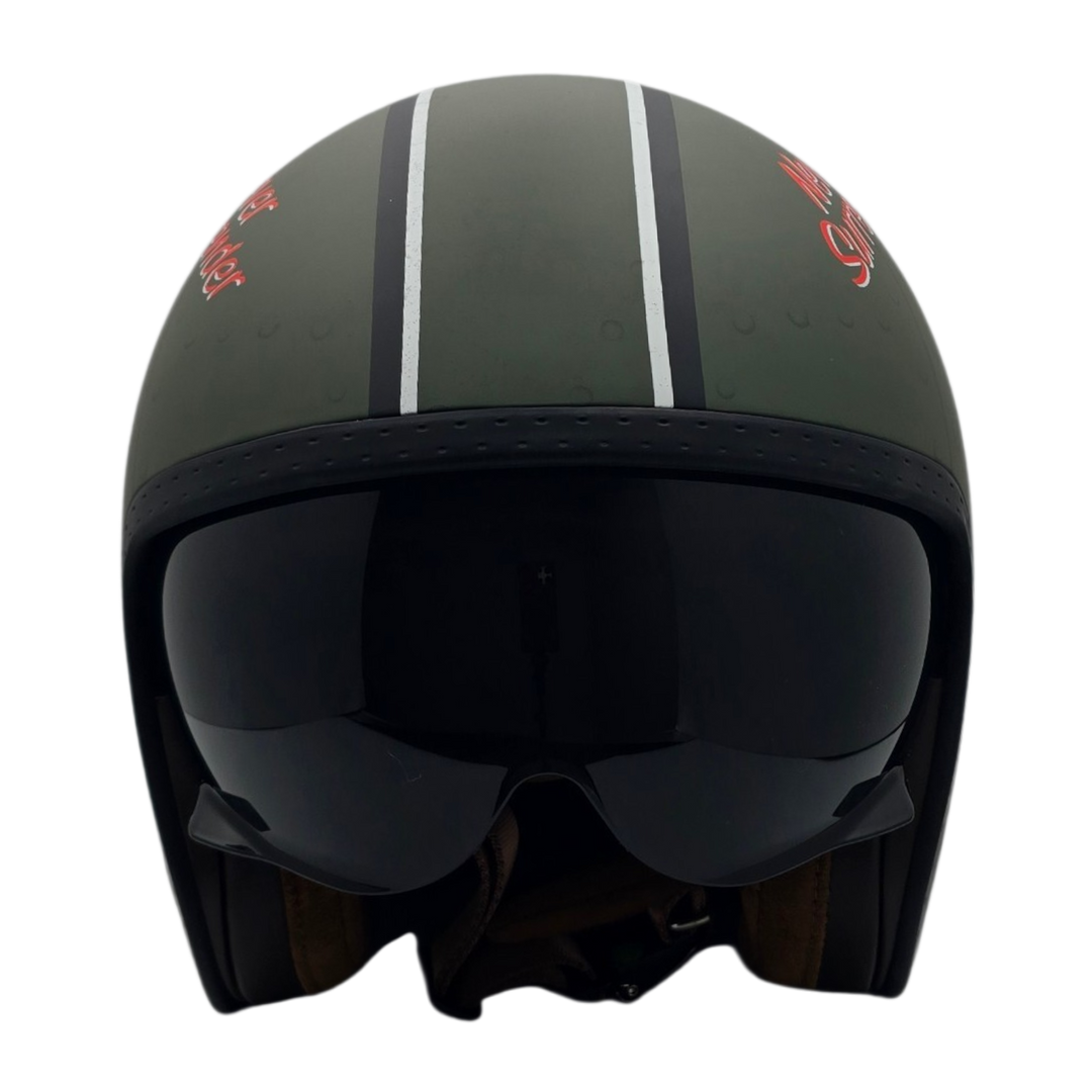 Casco V8 Bombas Fuera