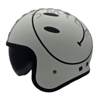Casco V8 Ajedrez Blanco Negro