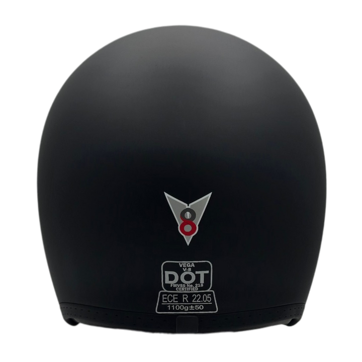 Casco V8 Negro Mate