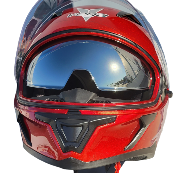 Casco HOLESHOT Rojo Caramelo