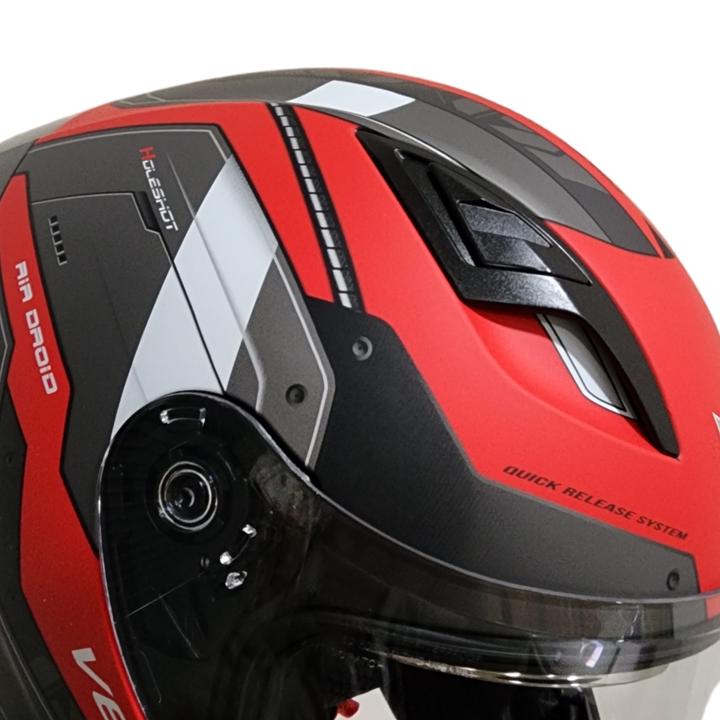 Casco HOLESHOT Air Droid Rojo