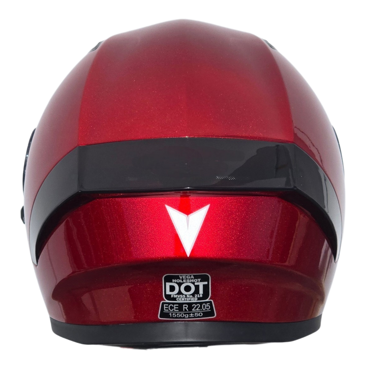 Casco HOLESHOT Rojo Caramelo