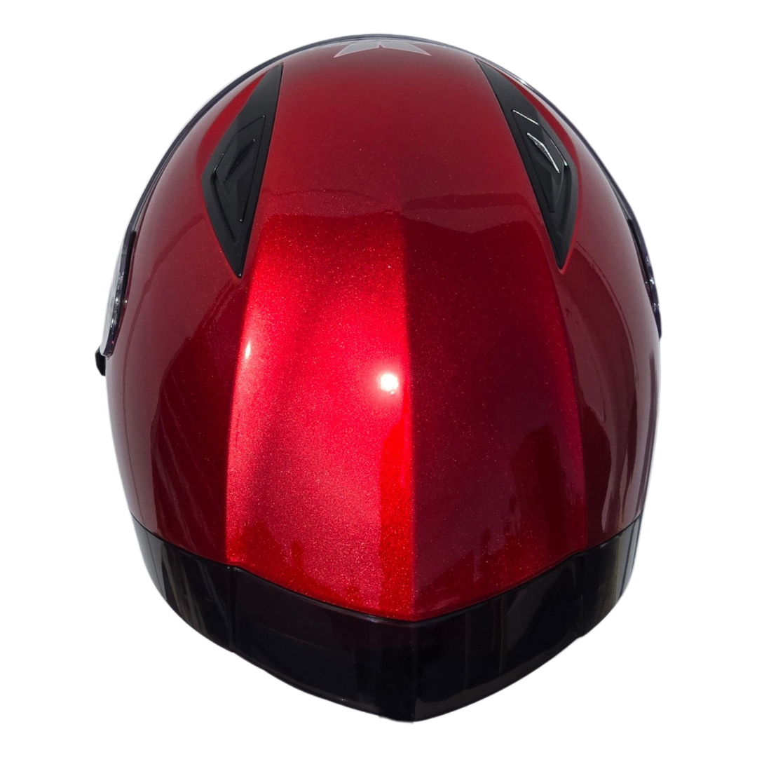 Casco HOLESHOT Rojo Caramelo