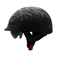 Casco GUERRERO Calavera en Llamas