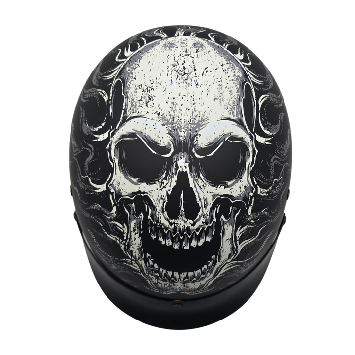 Casco GUERRERO Calavera en Llamas