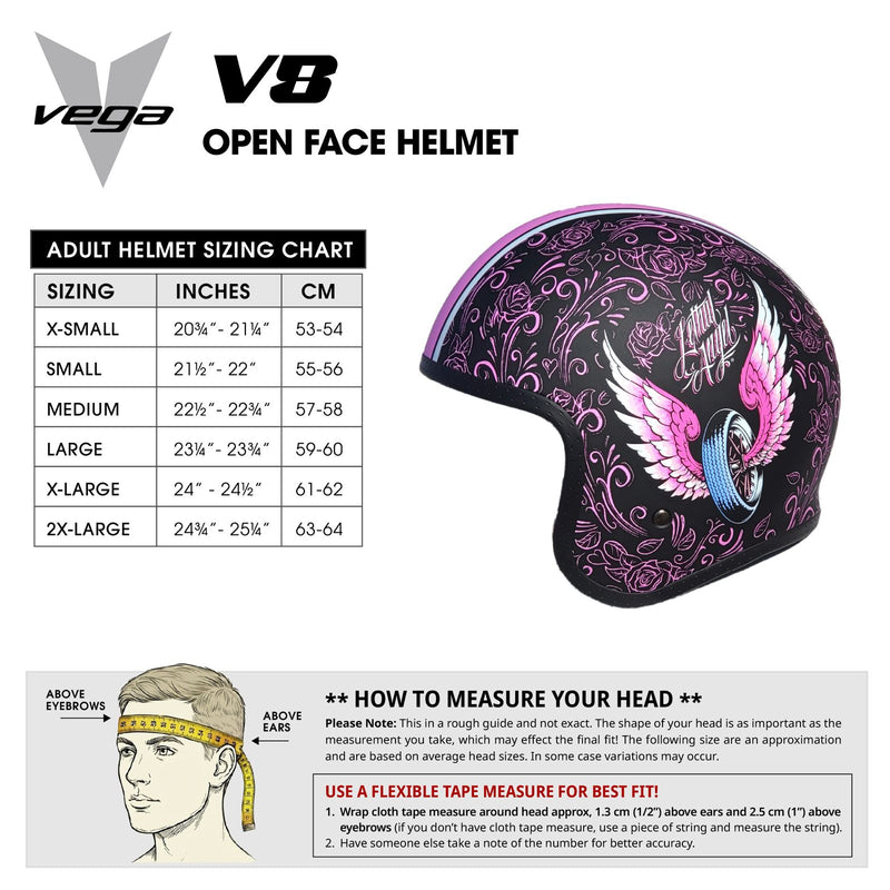 Size Chart Casco V8 Bombas Fuera
