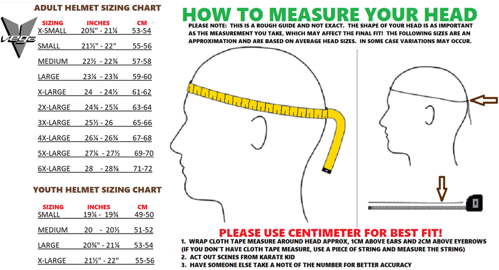 Full Face Mtb Helmet Size Chart